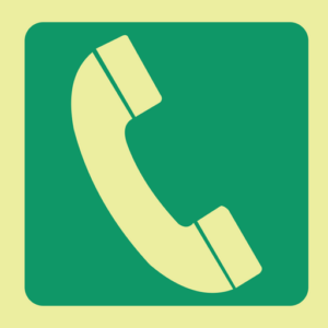 Photoluminescent Sign: E20 Emergency Phone