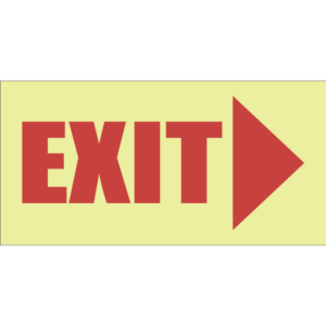 E4 Exit Sign Right
