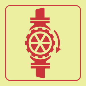 Photoluminescent: F32 Sprinkler Stop Valve