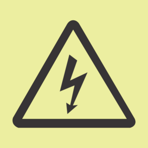 Photoluminescent Sign: F33 Electrical Shock