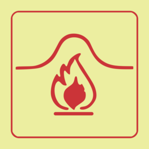 Photoluminescent: F35 Location of Fire Blanket