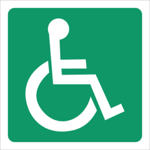 General Information Sign: GA22 Wheel Chair