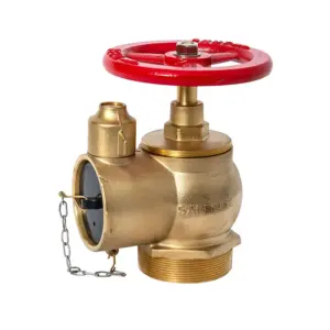 Right Angle 80mm Inlet and 6.5cm Outlet Brass