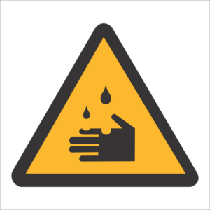 Warning Sign: WW4 Corrosive Hazard
